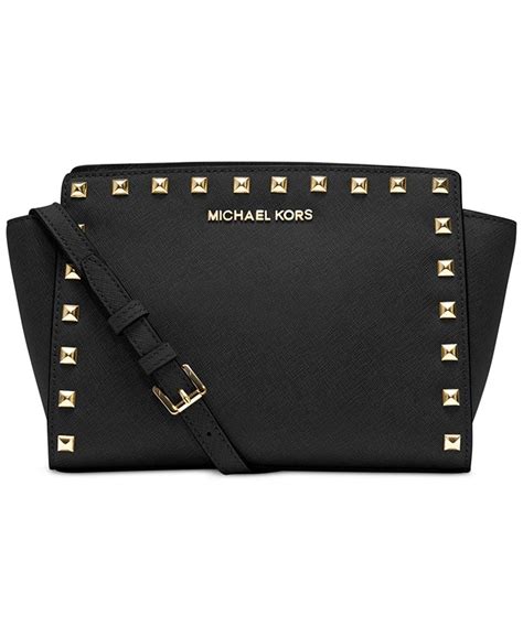 macys michael kors selma medium messenger|MICHAEL Michael Kors Microstud Selma Medium Messenger.